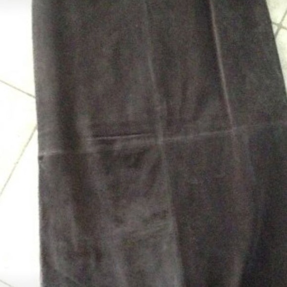 AMI long suede skirt size 10 - Picture 1 of 4